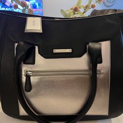 Nine West Black And Silver Shoulder Bag 