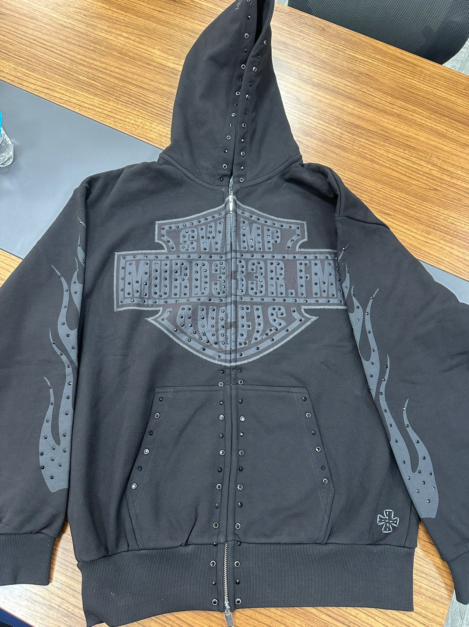 Luxury Streetwear Hoodie – Studded, Graphic, Rare Design”