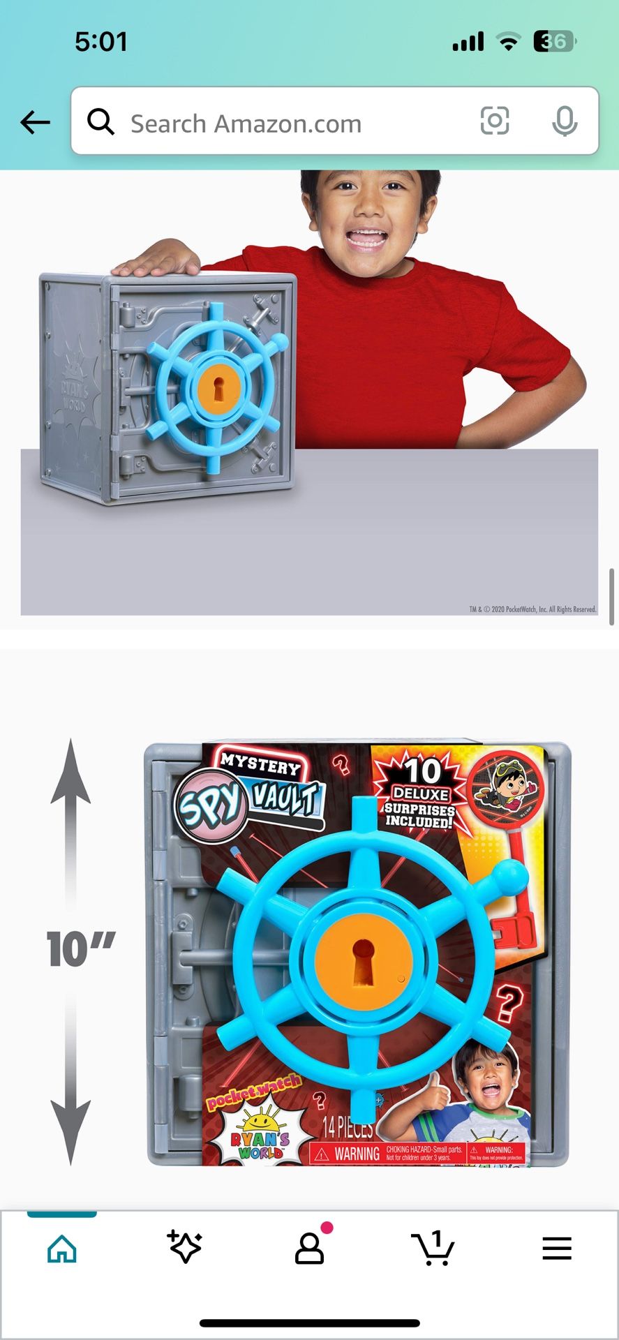 Ryan’s World Spy Vault