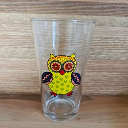 Owl Graphic Pint Glass