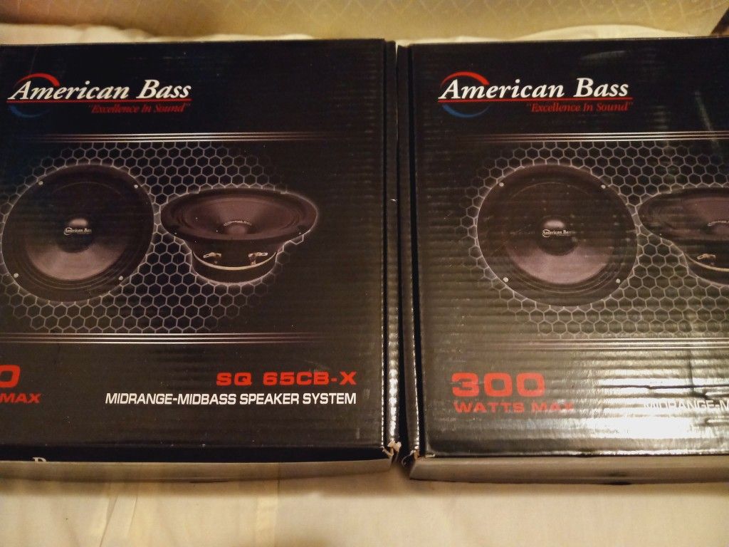 New Pair of American Bass 6.5" Loudspeakers