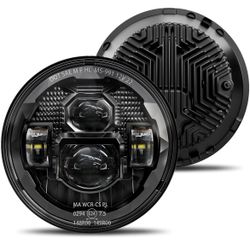 7 Inch Led Headlights Round Compatible with Jeep Wrangler JK JKU TJ LJ Chevy Ford GMC Dodge