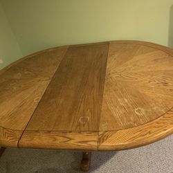 Oak Dining Set -Expandable