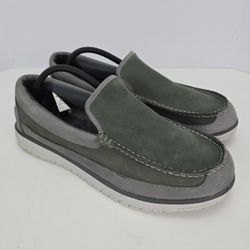 LL Bean Slippers Men Size 11 M Shearling Lined Grey