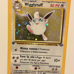 1st Edition Wigglytuff Jungle Rare Holo Italian in Near Mint Condition