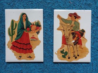 Vintage Ceramic Tiles Wheeling Cushion