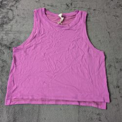 Lululemon Mesh Back Cropped Train Tank Top Wisteria Purple Size 4
