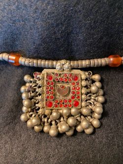 Beaded Necklace with Pendant