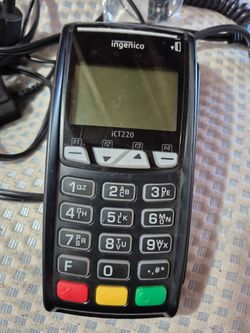 Ingenico iCT220 Credit Card Payment Terminal - Powers On - Admin Access - PPS Software