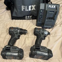 flex fx1331 24v drill and impact combo for sale