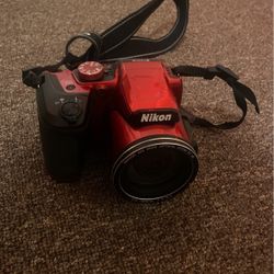 Nikon Camera, Red