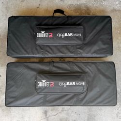 Chauvet GigBAR Move (Pair) with stands + cases