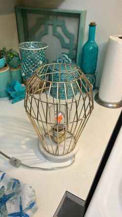 Industrial Farm Cage Table Lamp