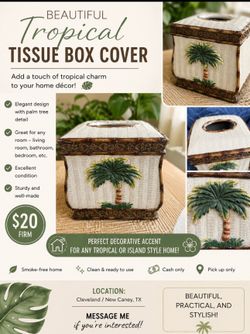 Tropical tissue box