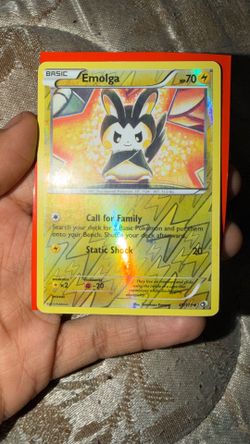 Emolga Legendary Treasures Rev. Holo Pokemon 49/113