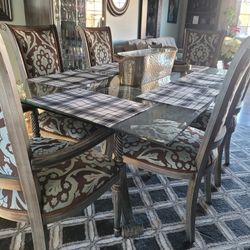 Dinning Set With Curio ~Gray~BO