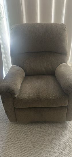 Gray Fabric Recliner Chair