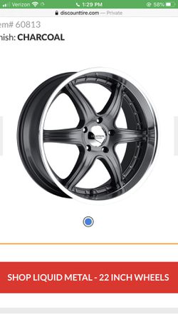 22” chrome lip black rims 22 inch wheels and tire set