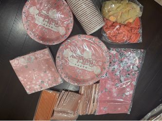 Pink Birthday Party Supplies for 25 people (Queen Creek)