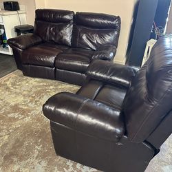 LEATHER ELECTRIC RECLINER SIFA AND CHAIR