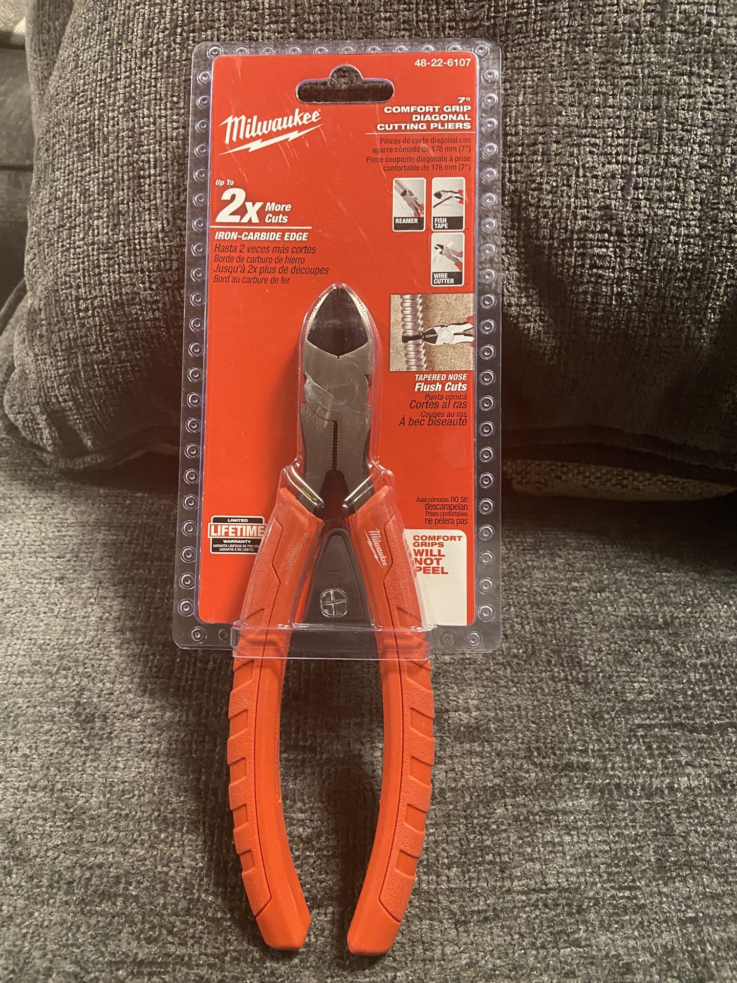 Milwaukee Comfort Grip Diagonal Cutting Pliers