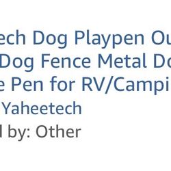 Dog Playpen Outdoor, 40 inch 16 Panels Dog Pe