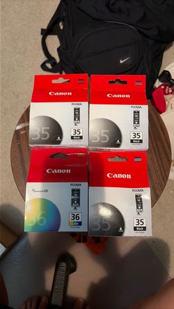 Canon Ink Cartridges Black 35 and Color 36 set of 4. New in Box
