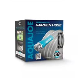 Aqua Joe 50 FT Fiberjacket Ultra Flexible Kink Free 1/2 Garden Hose 