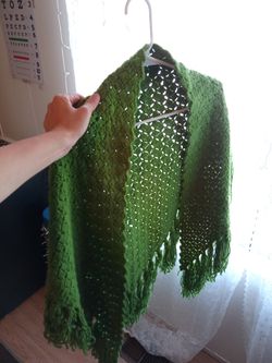 Green Woolen Shawl 
