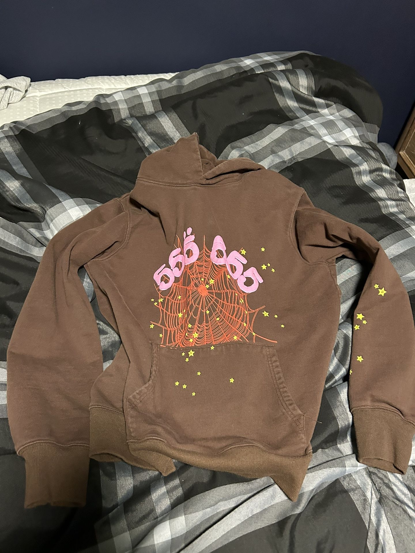 Brown and pink Spider hoodie