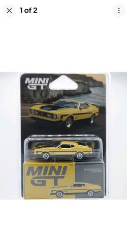 🔥Mini GT Ford Mustang Mach 1 Grabber Yellow – Premium Diecast – New Sealed🔥