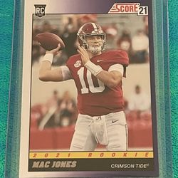 Mac Jones 2021 Panini Score 1991 Throwback Rookie Card RC #TB9 | NE Patriots