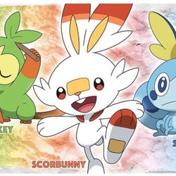 Sword and Shield Pokémon Poster - Sobble, Grookey, Scorbunny NIP