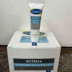 1 BOX (12 CREAMS) CETAPHIL ECZEMA Restoraderm Flare-Up Relief 10mL Creams