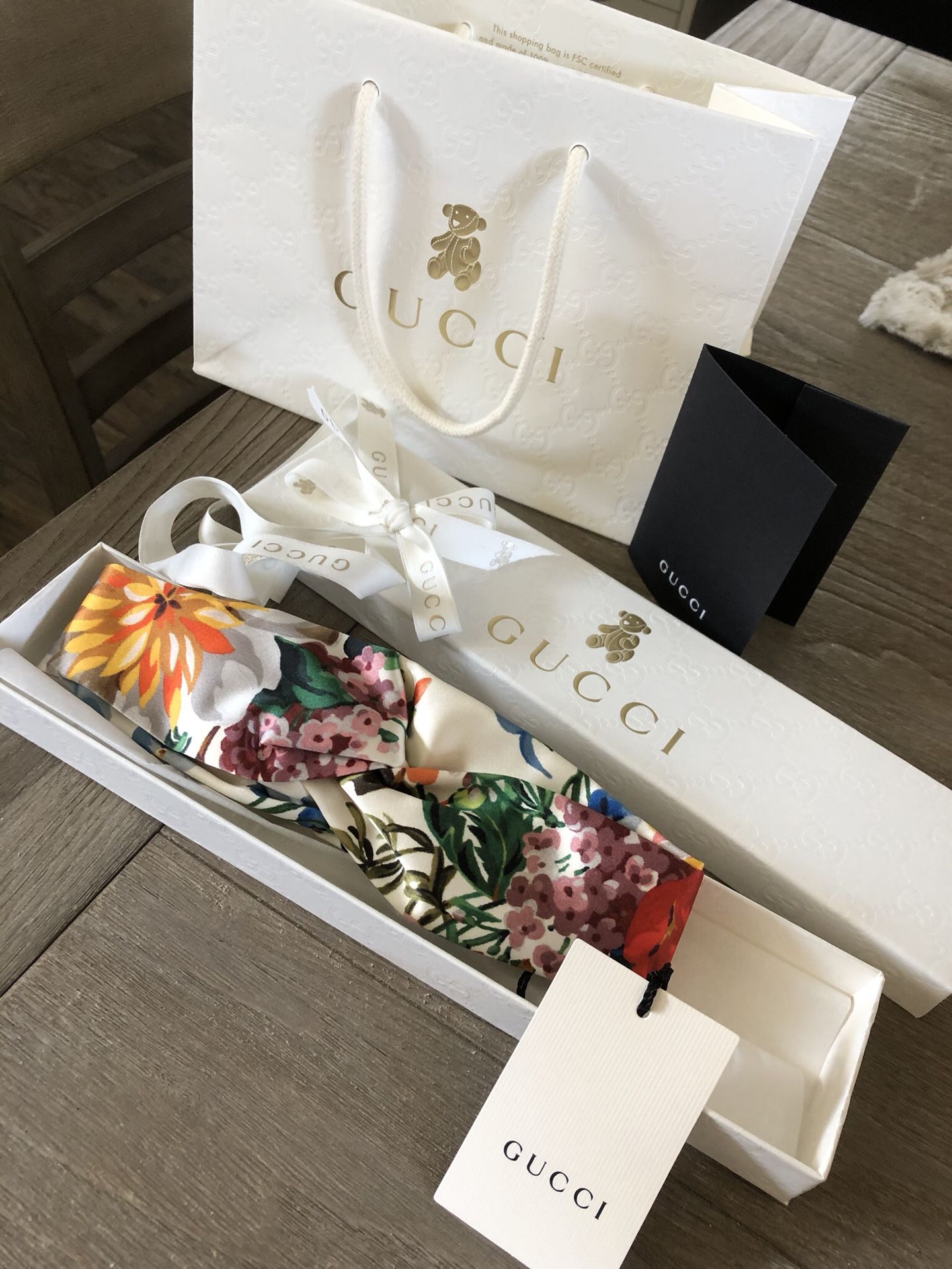 Brand new Gucci babygirl toddler floral headband