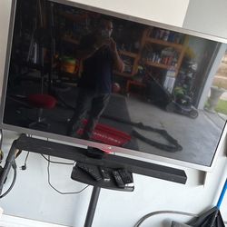 LG 55 Inch With Samsung Sound Bar.