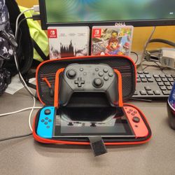 Nintendo Switch Pro Controller And Games $300 Call  Must Pick Up
