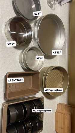 Cake Pans (3”-12” diameter)