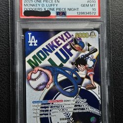 Graded (PSA) One Piece Dodgers Giveaway 