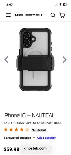 Ghost tec iPhone 16 case