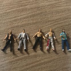 5 Old Wwe Action Figures 