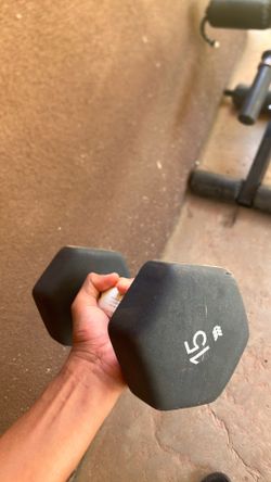 15 pound dumbbell