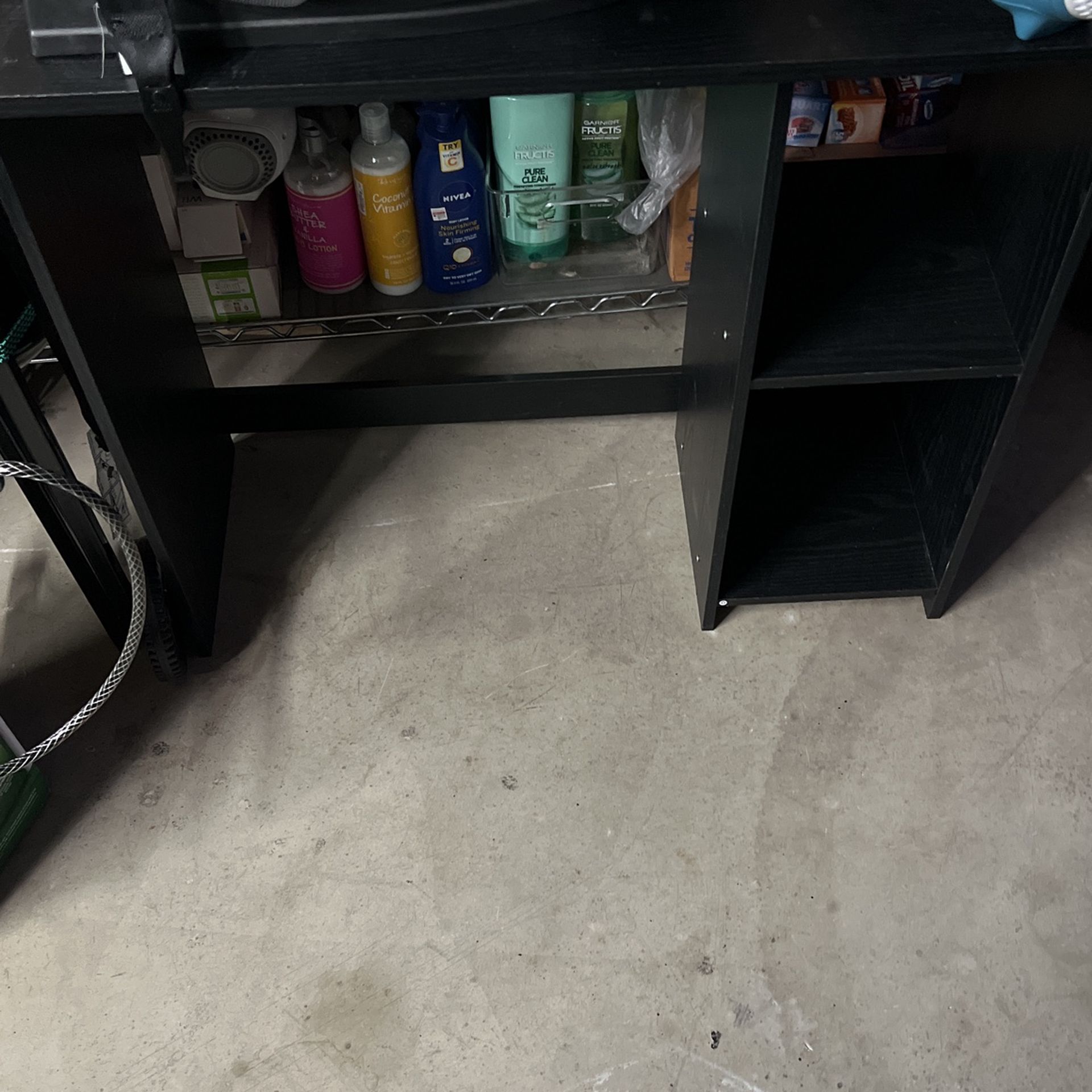 Wooden Desk With Cubbies