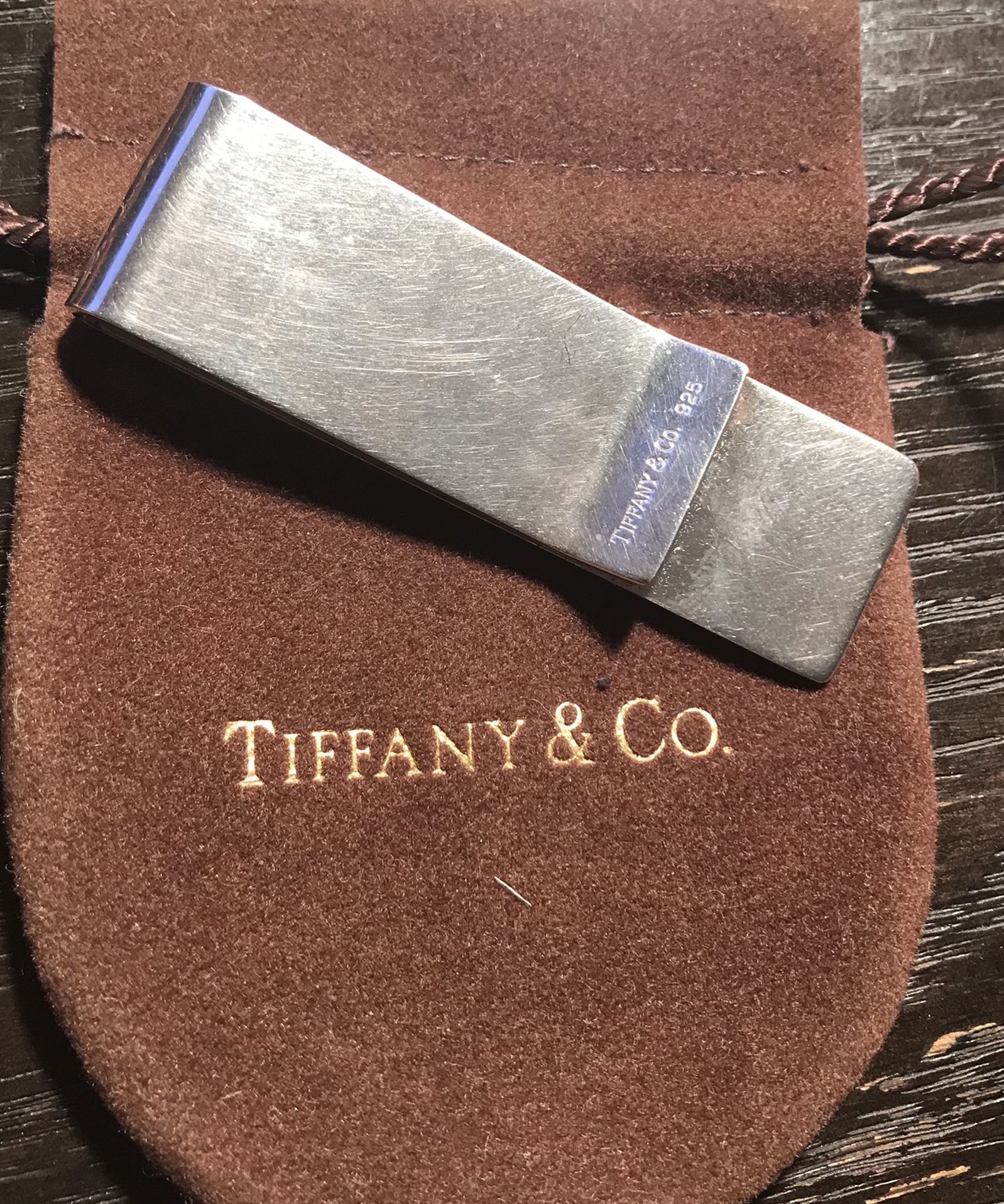 Tiffany and Company 1837 Money Clip with Original Pouch