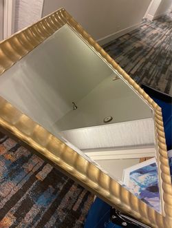 Mirror Gold Rope Frame