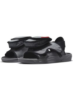 Jordan LS Slide Grey /Red sz8