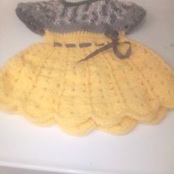 Small Girls Crocheted Dress 