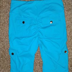 Women's Butt Lifting Biker Shorts High Waist Cargo Yoga Pants Stretch Joggers Leggings Sweatpants with Flap Pocket