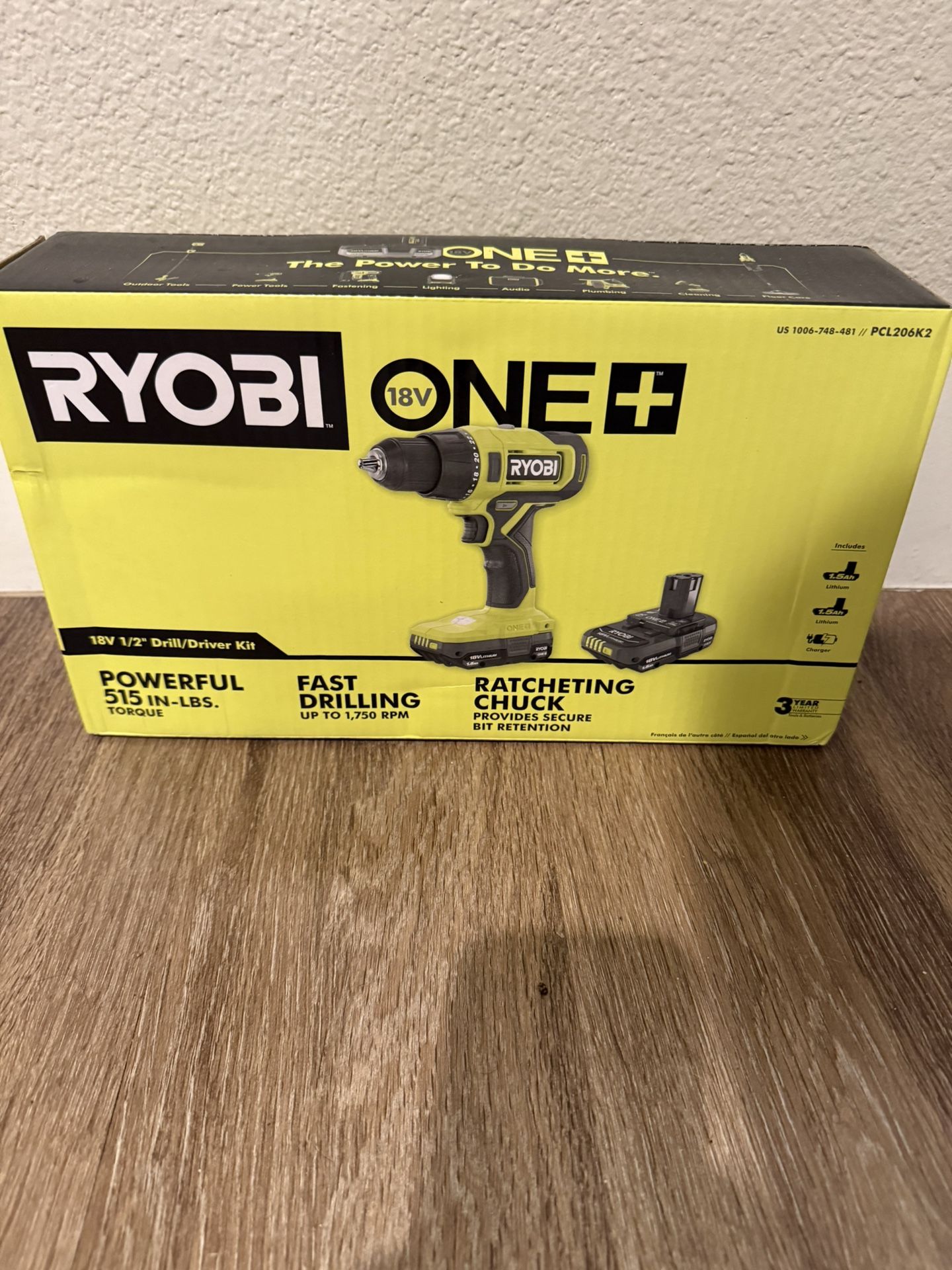Ryobi Drill And Battery With Charger