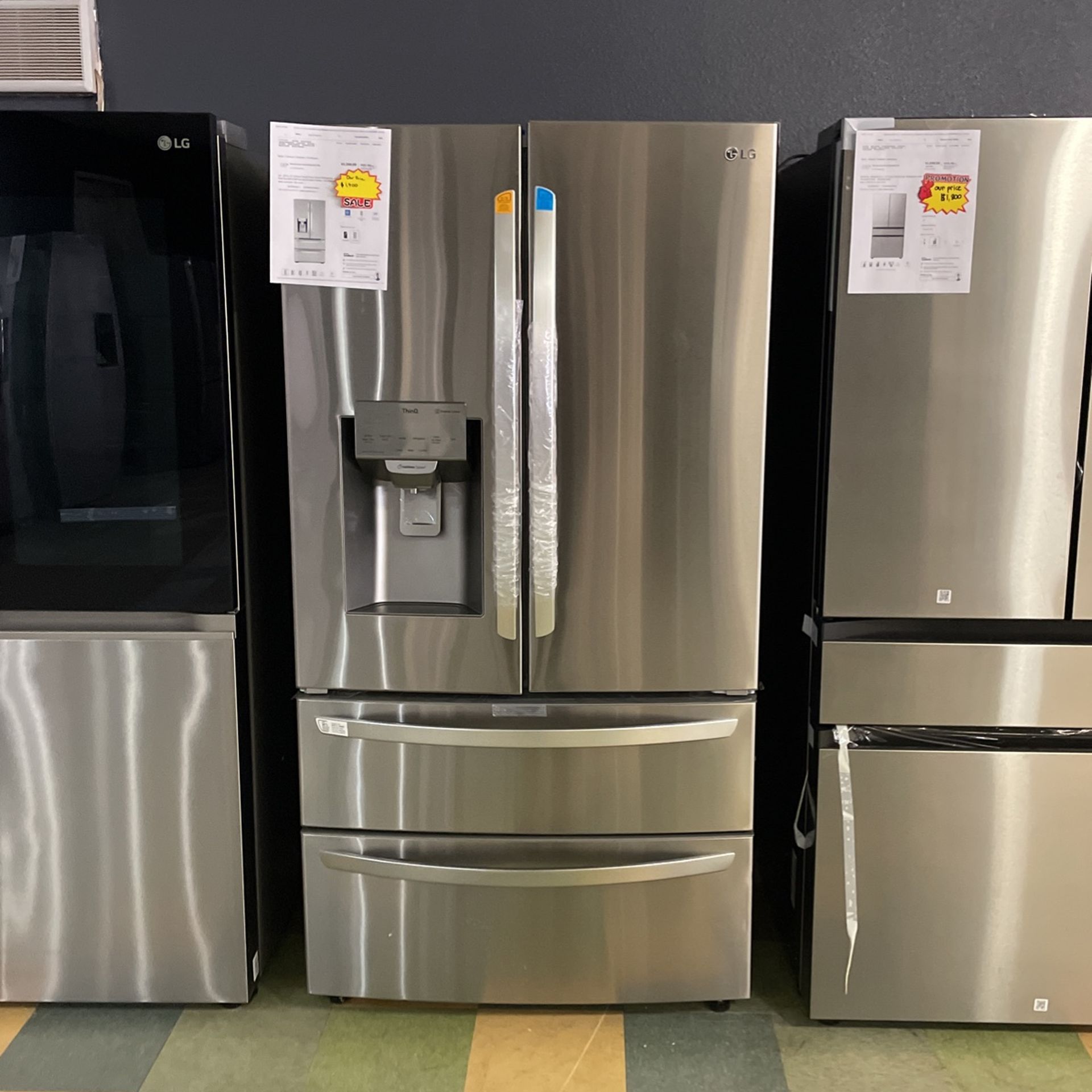 Stainless Steel Four Door Refrigerator With Craft Ice💢💢